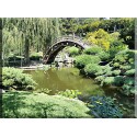 lienzo Japonés de Jardín Zen Estanque Oriental