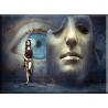 Fantasía Surrealista Máscara La Pared Ojo