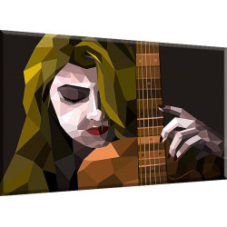 Mujer Guitarra Música Retrato Instrumento Cuerdas