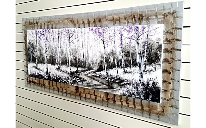 Bosque otoñal tonos violeta-150x60 cm