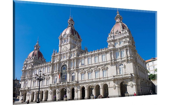 Coruña Edificio Palacio Plaza Histórica