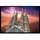 Cubrecontador-Sagrada familia puesta de sol