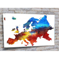 Mapa europa acuarela