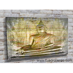 Estatua oro Templo El Buda