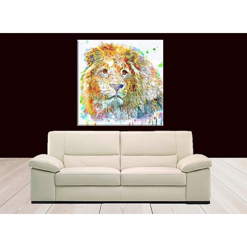 cuadros de leones lienzo para tu hogar estan aqui