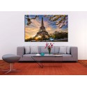 Cuadro Eiffel Tower with spring tree in Paris