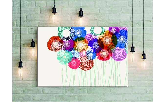 Fondo de flores coloridas