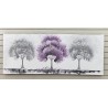 Árbol violeta y gris 50x150 cm