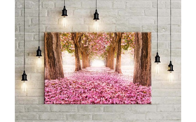 El romántico túnel de las flores rosas