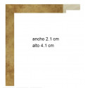 MOLDURA AYÚS 2141 ORO ZINC