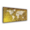 Mapa mundo rayado oro-24506