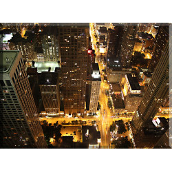 17501-Vida Nocturna Chicago Horizonte Noche