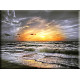 -Dinamarca Mar Del Norte Mar Playa Nubes Cielo 20042